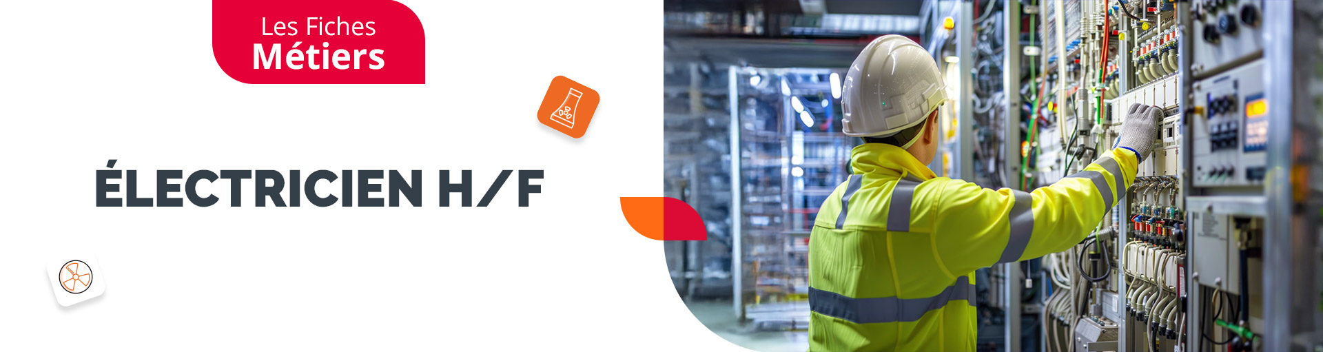 Les fiches métiers Énergie : Électricien H/F